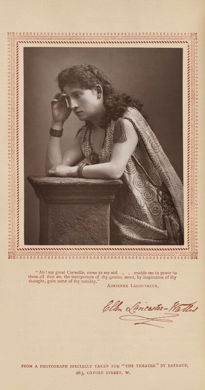Ellen lancaster wallis (mrs walter reynolds) as adrienne lecouvreur in 'adrienne lecouvreur' npg ax29223