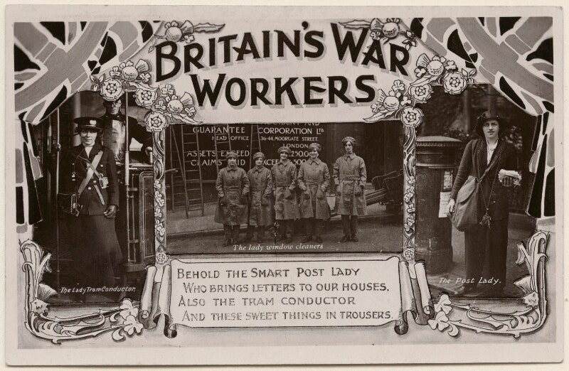 'britain's war workers' (eight unknown sitters) npg x198212