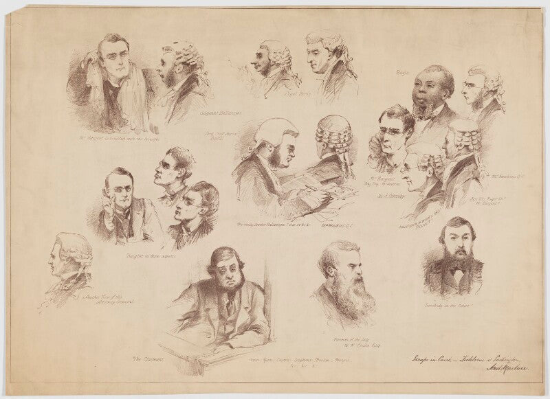 'scraps in court, tichborne v lushington' npg d40307