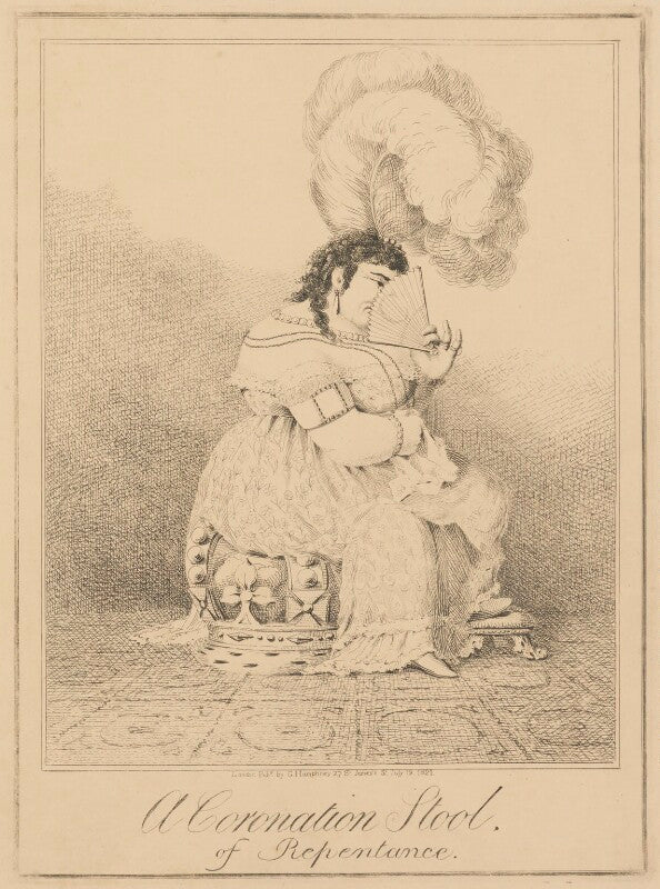 A coronation stool, of repentance (princess caroline of brunswick wolfenbüttel) npg d17912b
