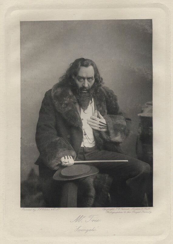 Sir herbert beerbohm tree as svengali in 'trilby' npg x27040