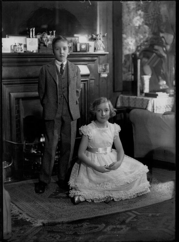 Mary angela walker (née chandler); thomas richard john long chaloner, 3rd baron gisborough npg x37406