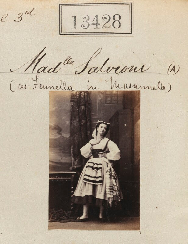 Mademoiselle salvioni as fenella in 'masaniello' npg ax63061