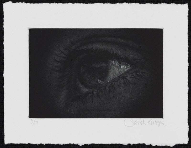 Mezzotint of an eye npg d49623