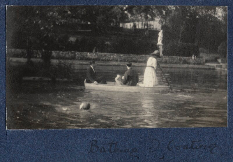 'bathing and boating' (julian vinogradoff (née morrell) and three others) npg ax141262