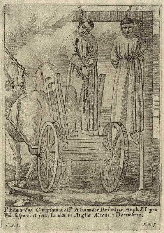 The execution of edmund campion and alexander briant npg d25306