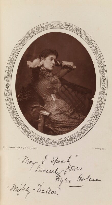 Myra holme (myra emily (née moore), lady pinero) as clara dart in 'the mighty dollar' npg ax35612