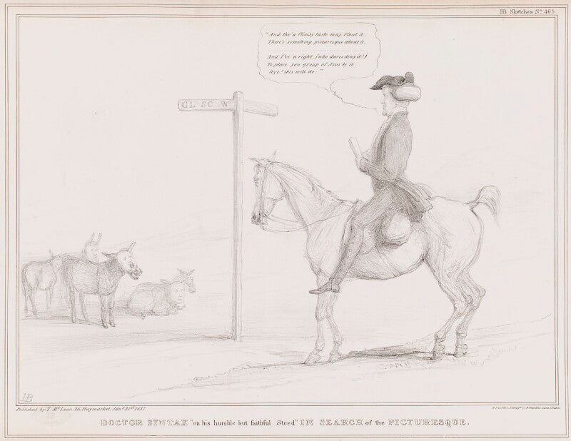 Doctor syntax "on his humble but faithful steed" in search of the picturesque npg d41399