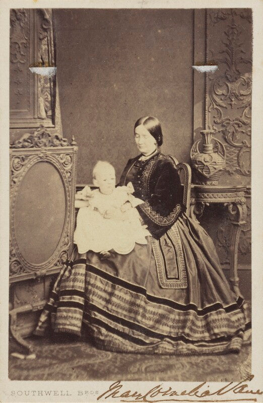Mary cornelia (née edwards), marchioness of londonderry with a baby npg ax68114