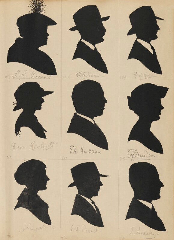 Tourists on the west pier, brighton (l.e. gaunt; harold buller giberne; george william buller hext; ann reckitt; e.g. hudson; e.l. hudson; e.j. foord; s. sullivan and an unknown sitter) npg d46462