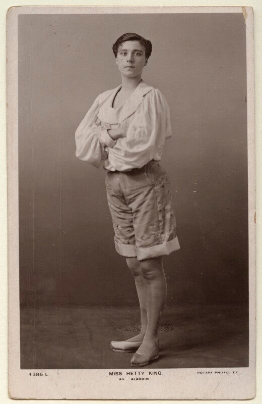 Hetty king (winifred emms) as aladdin npg ax160069