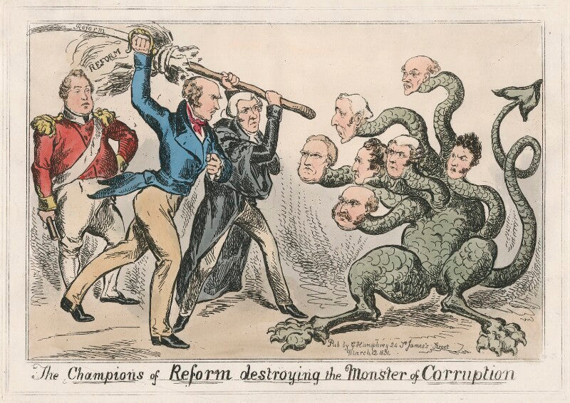 The champions of reform destroying the monster of corruption npg d48846