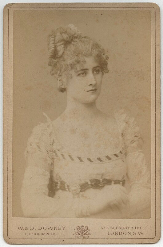 Mary anderson (mrs de navarro) as pauline in 'the lady of lyons' npg x22236