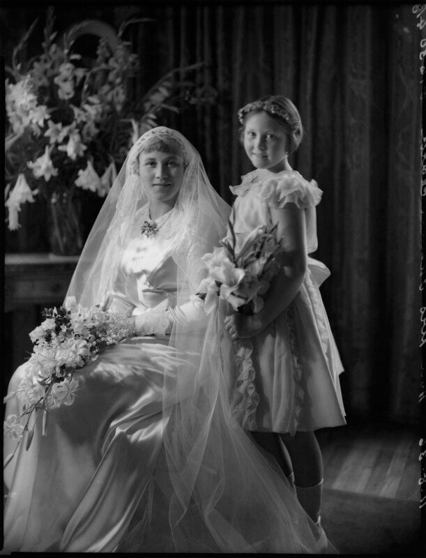 Hon. anna vavasseur clark (née fisher); hon. barbara buswell (née fisher) npg x158261