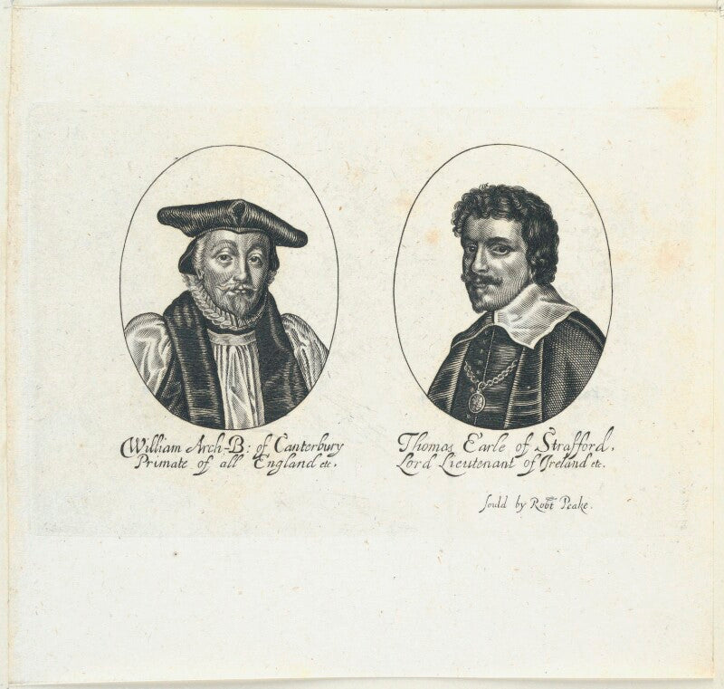 William laud; thomas wentworth, 1st earl of strafford npg d22835