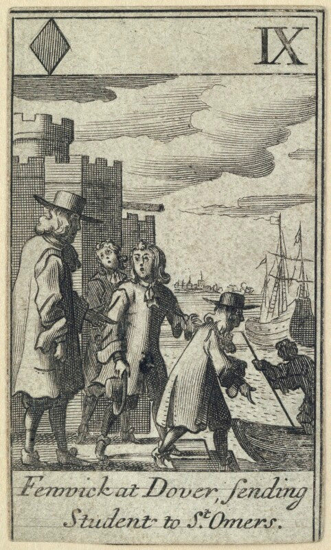 'fenwick at dover, sending students to st omers' (john caldwell (john fenwick)) npg d23011(e)