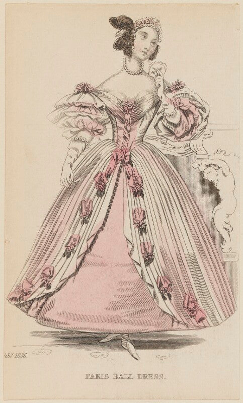 'paris ball dress', february 1836 npg d47696