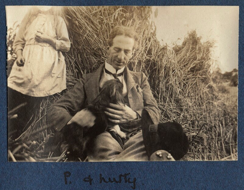 Philip edward morrell with his dog nutty npg ax140536