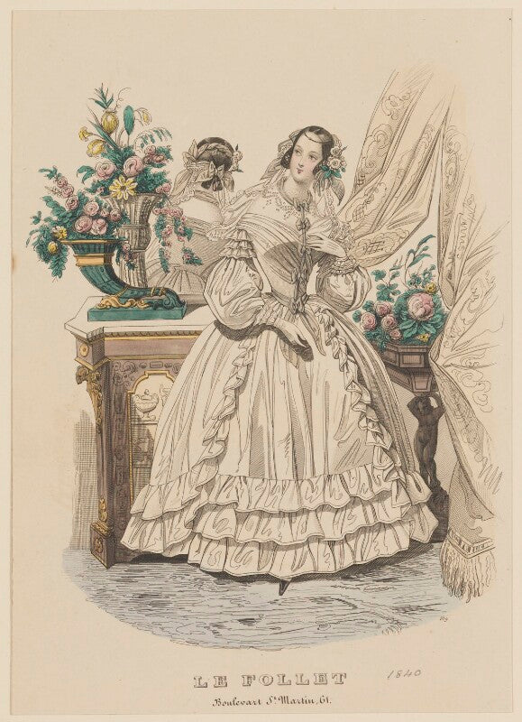 'grand toilette de matin morning concert dress', may 1840 npg d47856