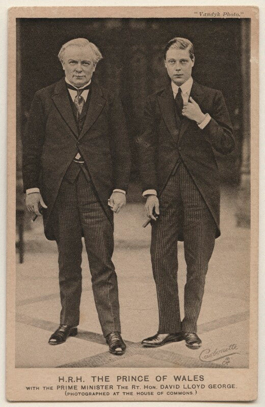 David lloyd george; prince edward, duke of windsor (king edward viii) npg x197817
