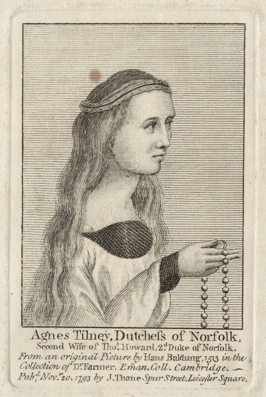Agnes howard (née tilney), duchess of norfolk npg d24097