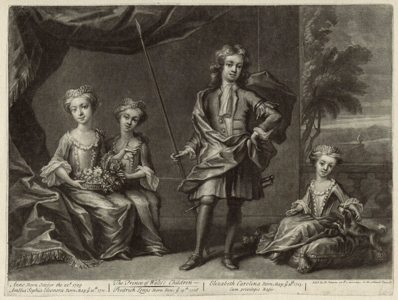 Children of king george ii npg d33029
