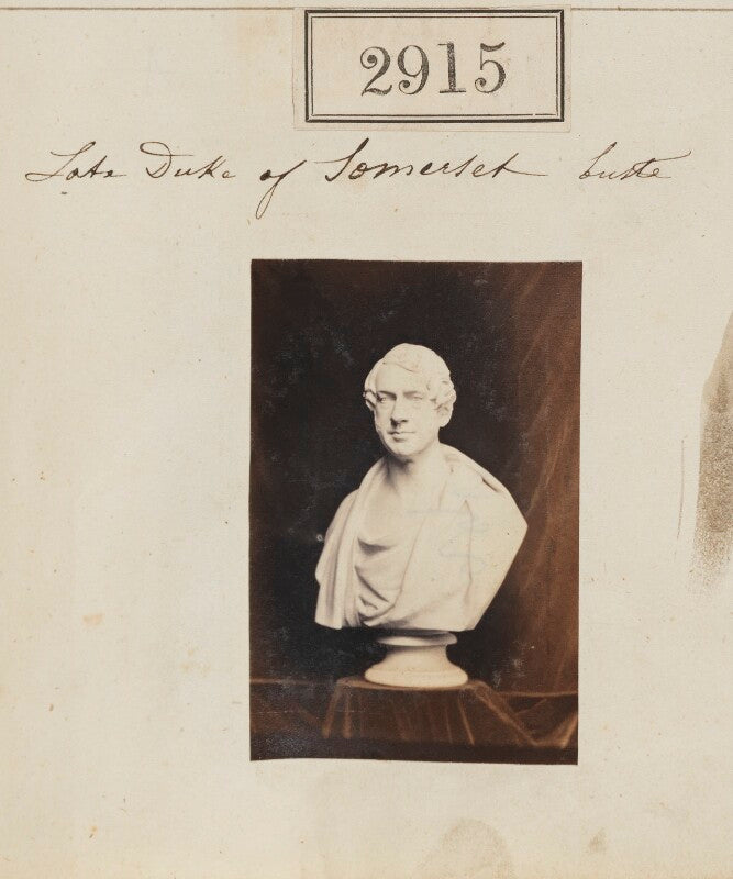 Bust of the late duke of somerset (edward adolphus seymour, 11th duke of somerset) npg ax52304