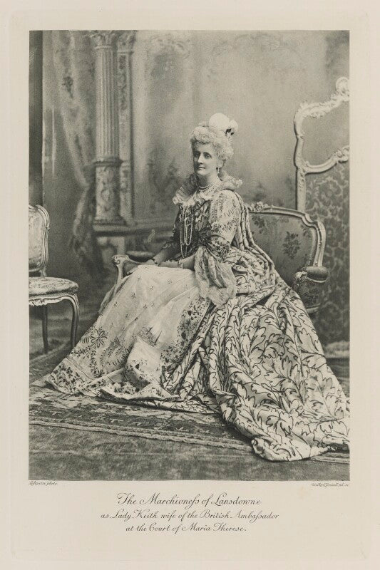 Maud evelyn (née hamilton), marchioness of lansdowne as lady keith, wife of the british ambassador at the court of maria therese npg ax41180