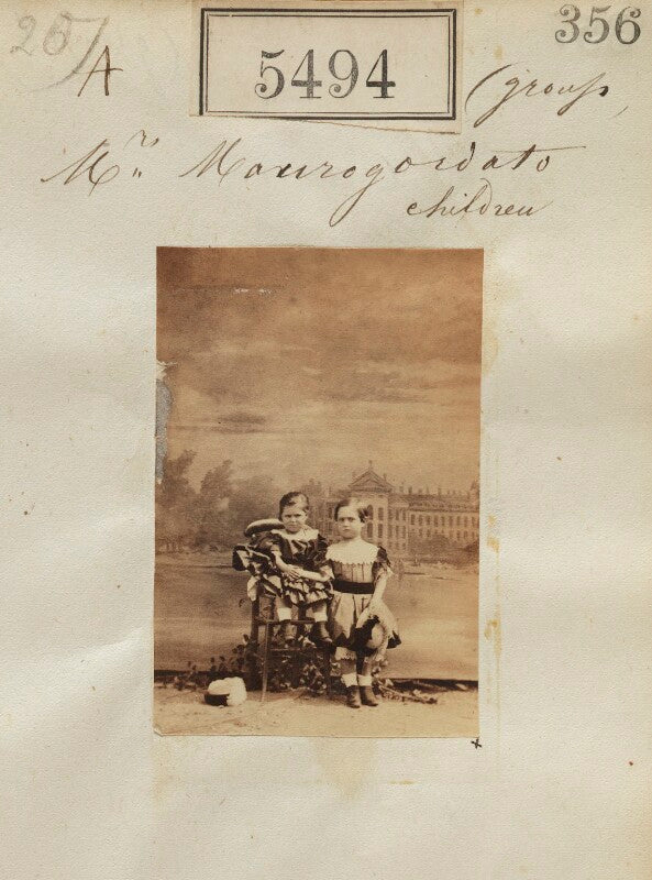 'mrs mavrogordato children' (two unknown children) npg ax55454