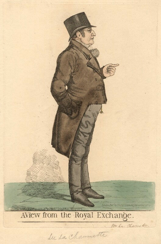 Lee la chamette ('a view from the royal exchange') npg d13491