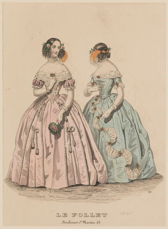 Ball dresses, march 1841 npg d47876