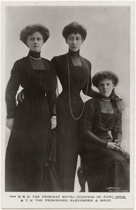 Princess alexandra, princess arthur of connaught; princess louise, duchess of fife; princess maud, countess of southesk npg x193228