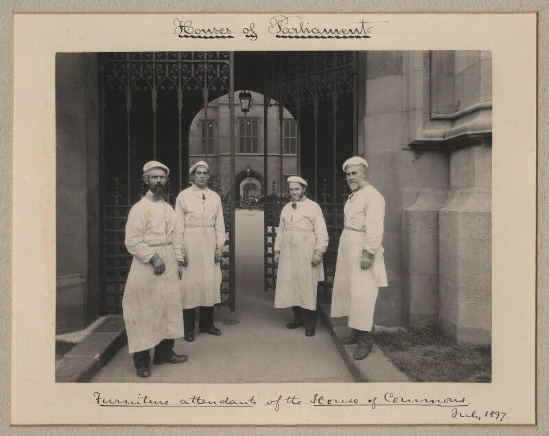 'furniture attendants of the house of commons' (four unknown men) npg x35178