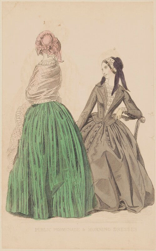 'public promenade and morning dresses', october 1844 npg d47923