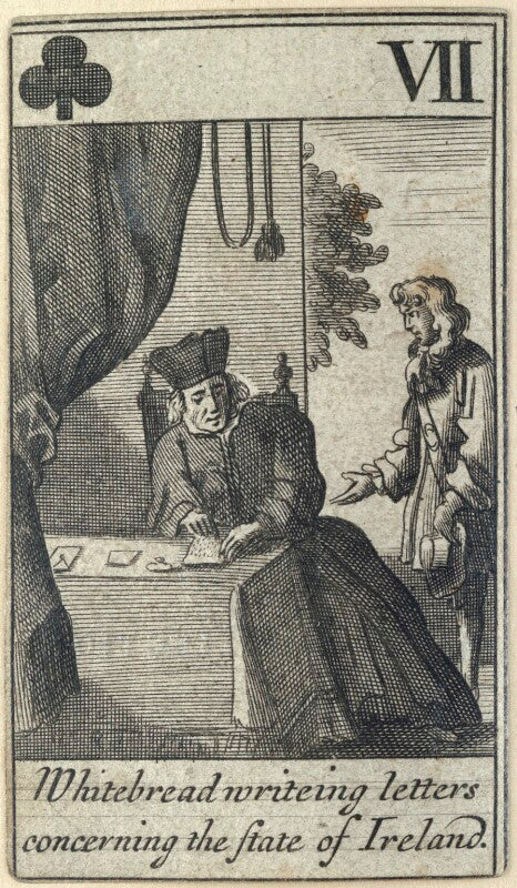 'whitebread writeing letters concerning the state of ireland' (thomas whitbread (thomas harcourt)) npg d23013(g)