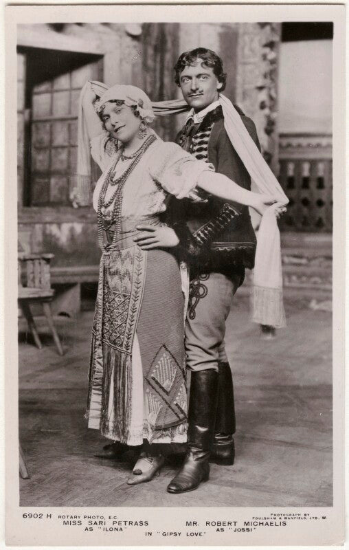 Sari petrass as ilona and robert michaelis as jossi in 'gipsy love' npg x139742