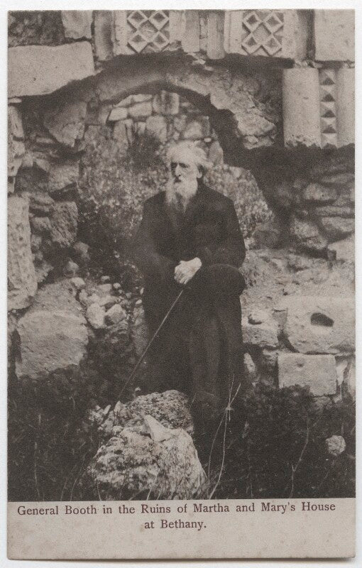 'general booth in the ruins of martha and mary's house at bethany' npg x136277
