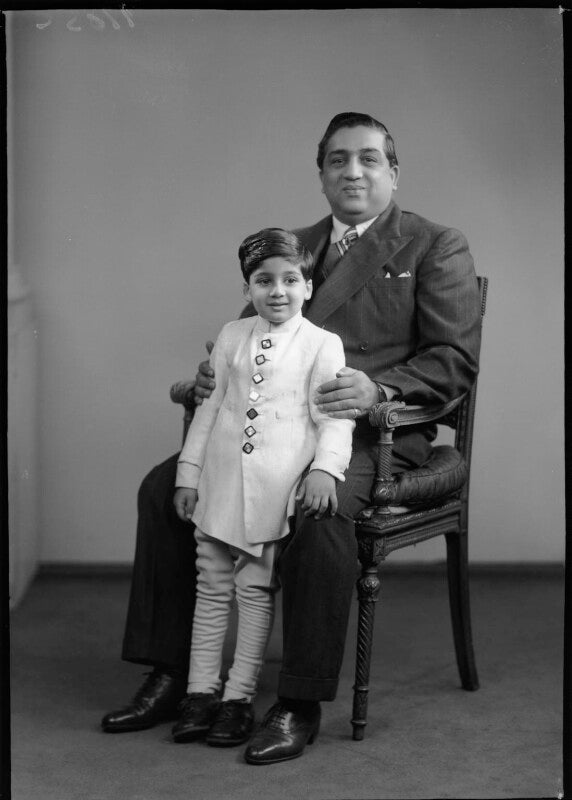 Prince sayajirao gaekwad of baroda; sir pratapsinha gaekwar sena khas khel shamsher bahadur, maharaja of baroda npg x97822