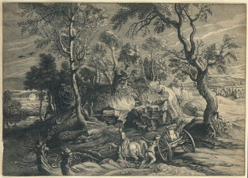 Landscape with a waggon npg d23010