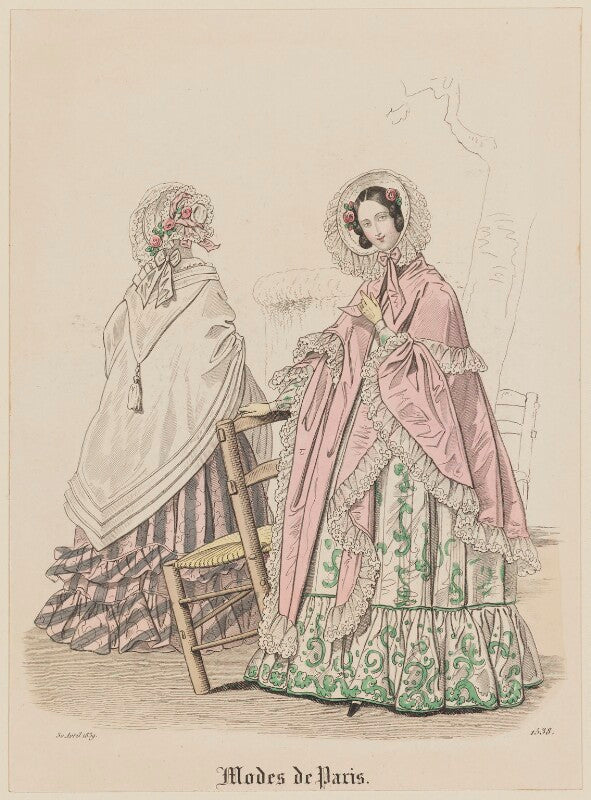 'modes de paris', 30 april 1839. 'modes de longchamp' npg d47792