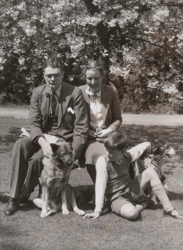 Godfrey elton, 1st baron elton of headington; dedi hartmann; rodney elton, 2nd baron elton of headington npg x84142