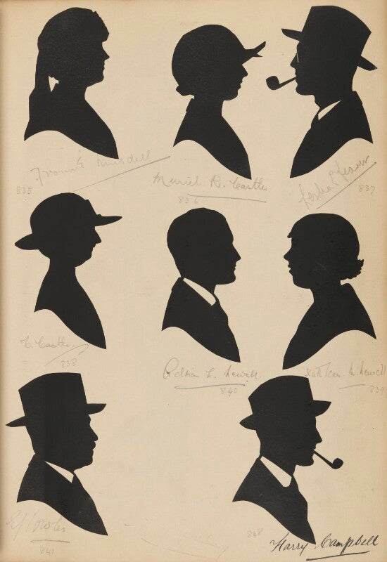 Tourists on the west pier, brighton, including adrian leonard newell npg d46434