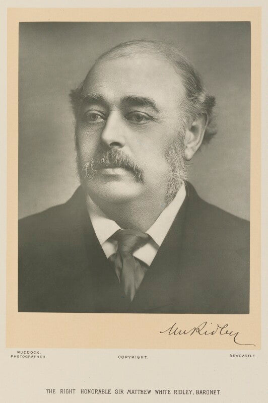 Matthew white ridley, 1st viscount ridley npg ax15959