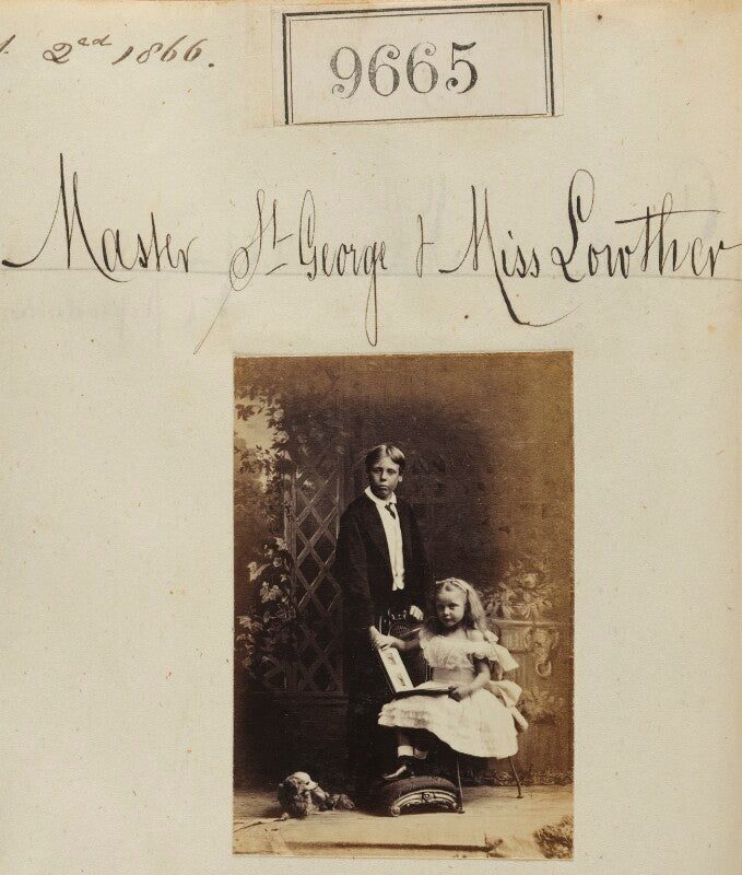 St george henry lowther, 4th earl of lonsdale; lady sibyl emily knox (née lowther) npg ax59396