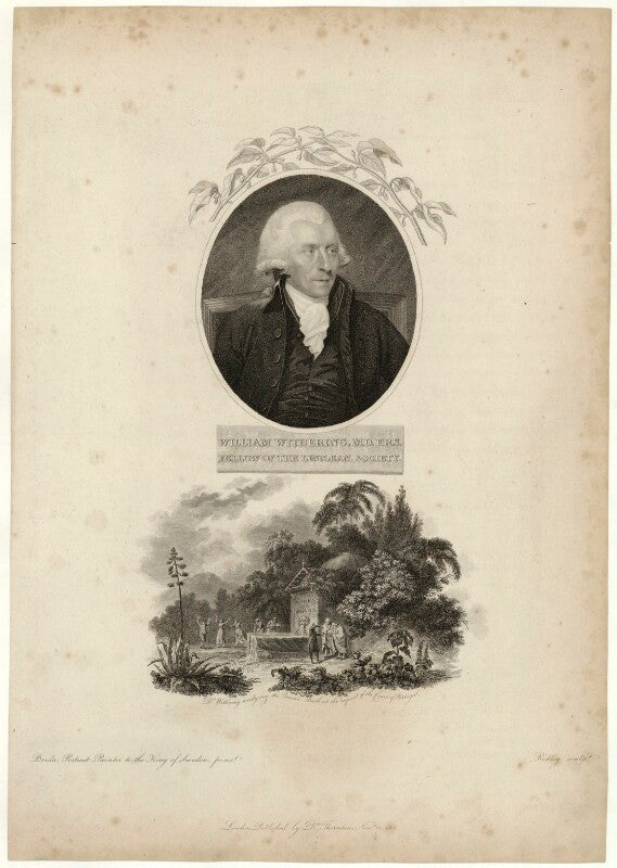 William withering with 'dr withering analysing the queen's bath at the request of the court of portugal' npg d37069