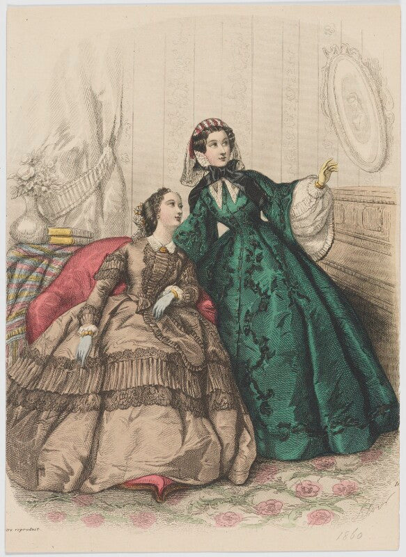 Home and visiting dress, april 1860 npg d47982