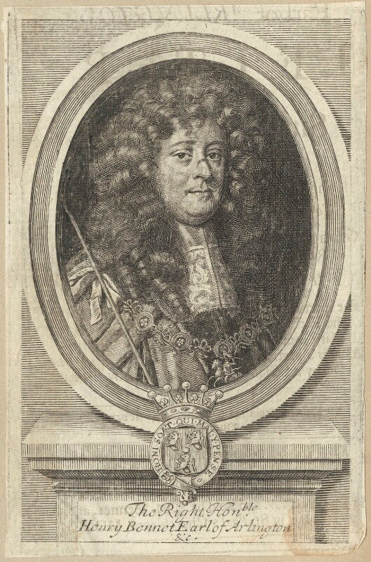 Henry bennet, 1st earl of arlington npg d29368