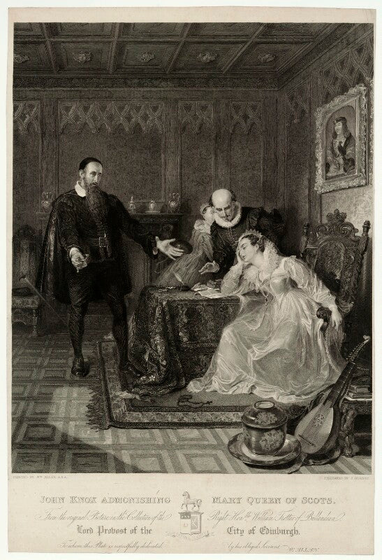 John knox admonishing mary queen of scots npg d25066