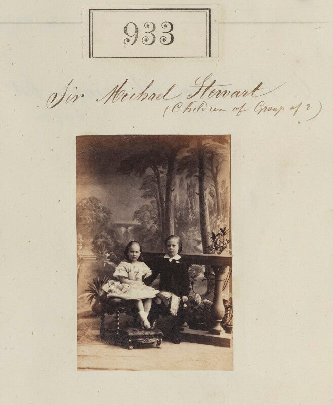 Children of sir michael robert shaw stewart, 7th bt npg ax50507