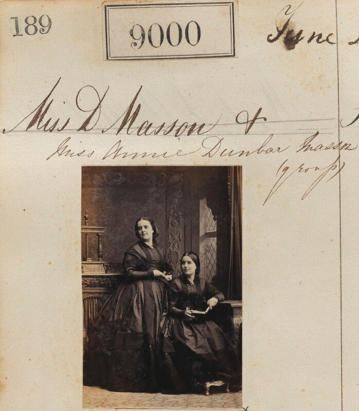 Elizabeth dunbar masson; phoebe ann ('annie') von und zu gilsa (née dunbar masson) npg ax58823